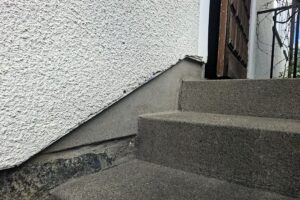 Reparation av lokal skada i fasadputs Stockholm